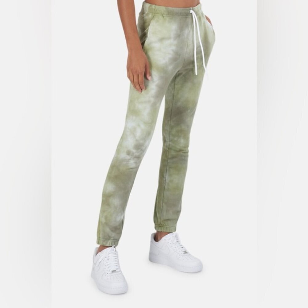 NEW Cotton Citizen Milan Tie Dye Sweatpants comfy Joggers in Basil Haze Green XS - Picture 3 of 10